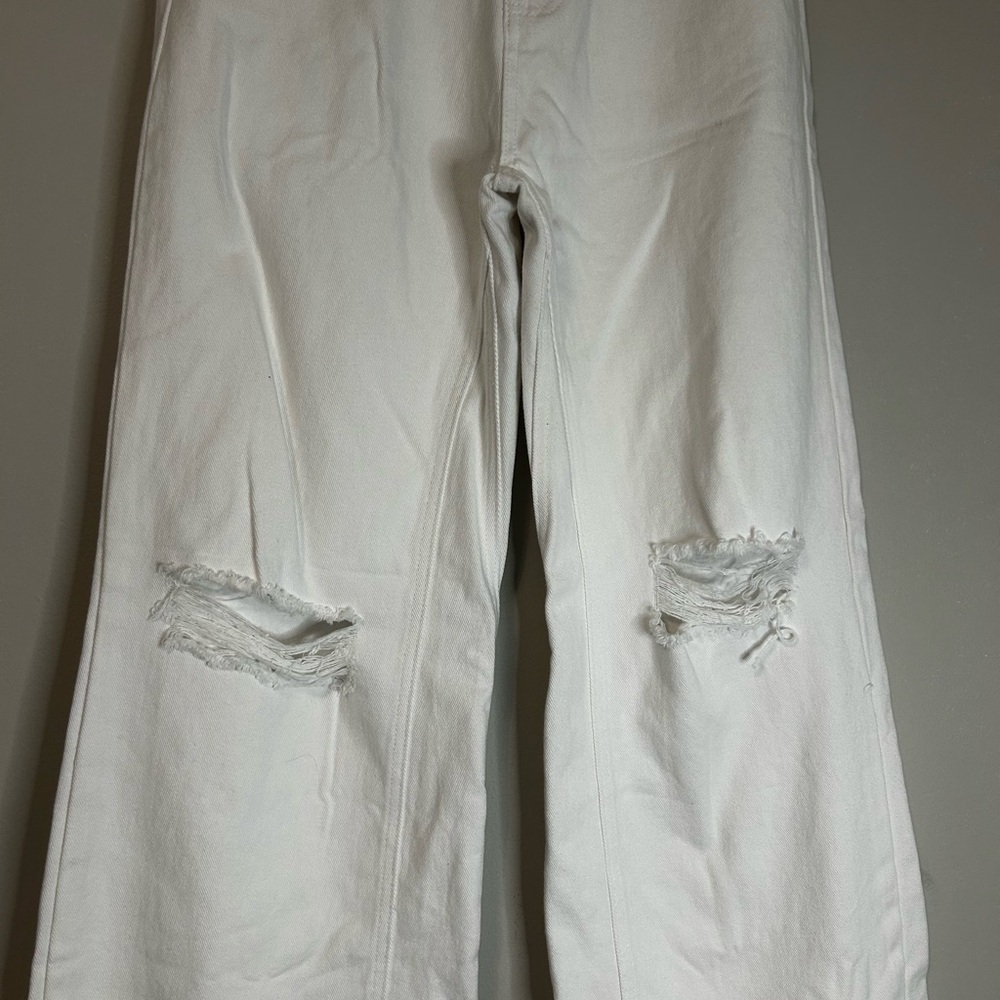 NWT Jack Berry White Denim Wide Leg Jeans, Size S - Picture 2 of 5